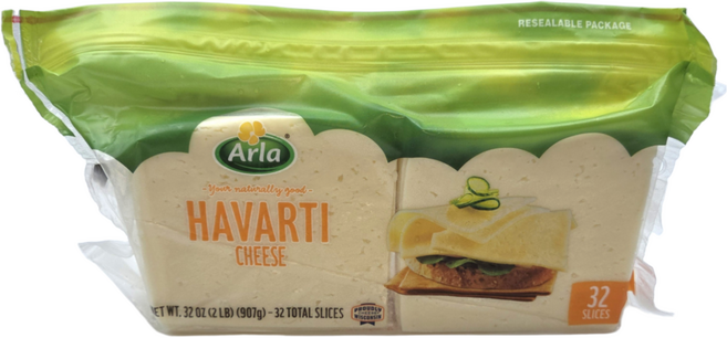 <식자재랜드>코스트코 알라 하바티 슬라이스치즈, 90g, 1개