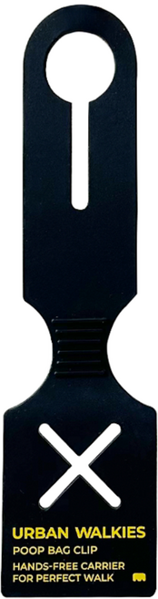 어반워키스 강아지 배변봉투 클립 홀더 실리콘 키링, 블랙1구, 1개, 1개입