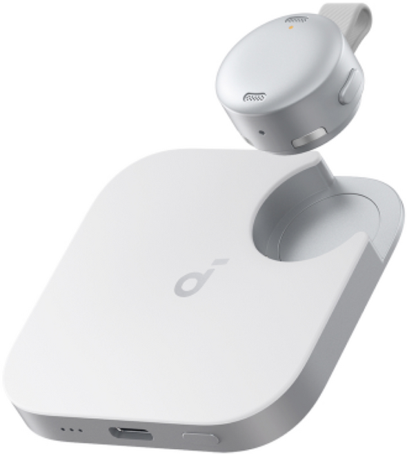 앤커 사운드코어 워크 소형 블루투스 휴대용 AI 녹음기, 화이트, D3200