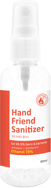 엔보이 핸드프렌드 플러스 78% 티트리 오일 휴대용 소독제 스프레이 60ml, 1개