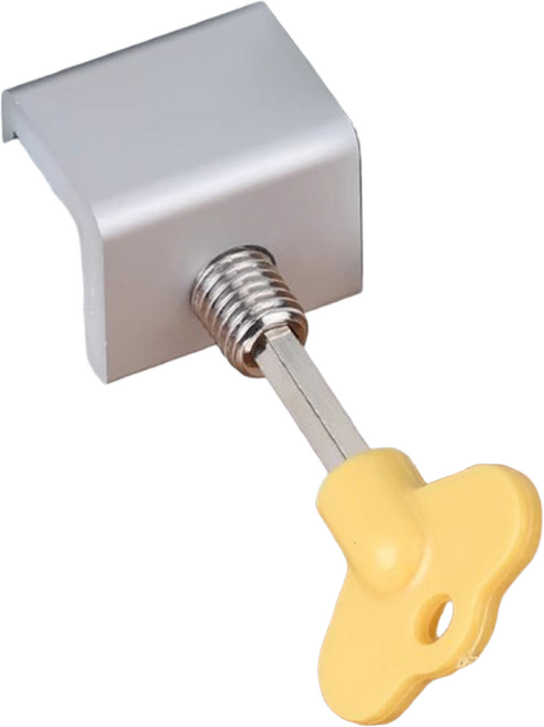 투데이리빙 10개 세트 창문 안전 잠금 장치 베란다 열림 추락 방지 방범 보안 스토퍼 샷시 창틀 고정 미닫이문 걸쇠 윈도우락, 실버, 1세트