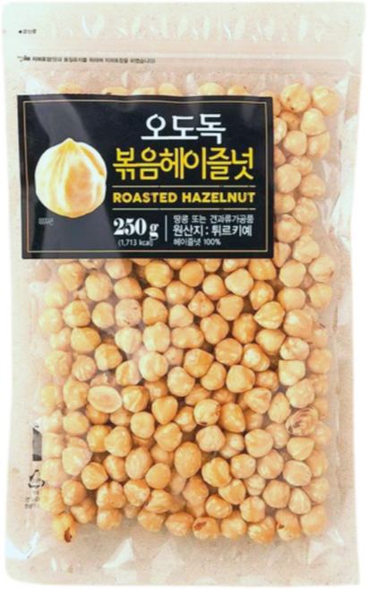오도독 볶음 헤이즐넛, 1개, 250g