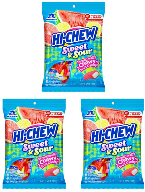 모리나가 하이츄 스윗 앤 사우어, 90g, 3개