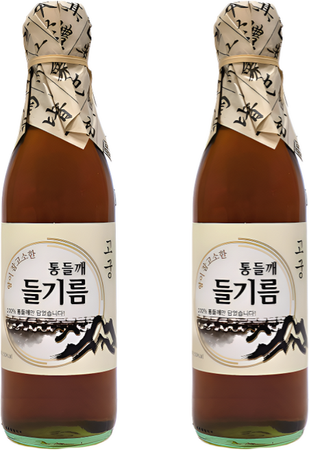 전통압착 고소한 통들깨 100% 방앗간 고궁들기름(주)경성, 350ml, 2개