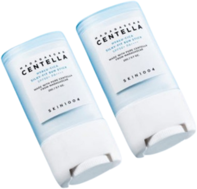 스킨1004 히알루 시카 실키핏 선 스틱 SPF50+ PA++++, 20g, 2개