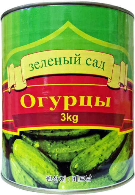 그린가든 오이피클 680g/1320g/3kg | Green Garden Marinated Cucumber Pickle 680g/1320g/3kg, 3kg, 1개
