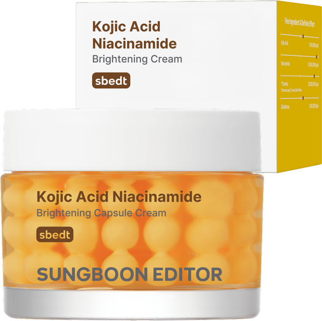 성분에디터 코직산 나이아신 브라이트닝 캡슐크림, 1개, 50ml