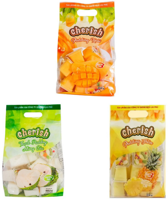 베트남 체리쉬 케리쉬 3종 망고 망꺼우 파인애플 850g x3 푸딩 세트