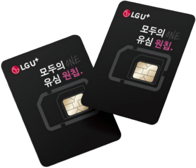 LGU+ 유플러스 알뜰폰 모두의유심 모두의원칩 유플러스 엘지 원칩 (묶음), 2개, 9999일, 통신사 가입 시 확인