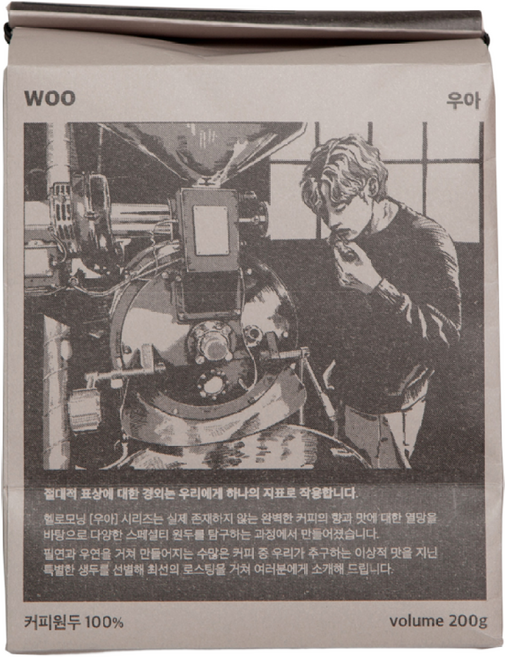 헬로모닝 우아 스페셜티 원두 과테말라 엘 소코로 파카마라, 홀빈(분쇄안함), 200g, 1개