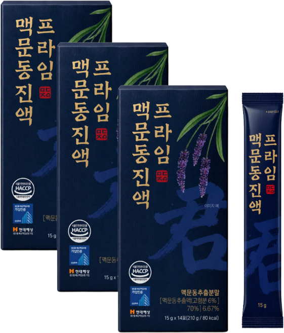 국산 볶은 맥문동 진액 프라임, 42개, 15g