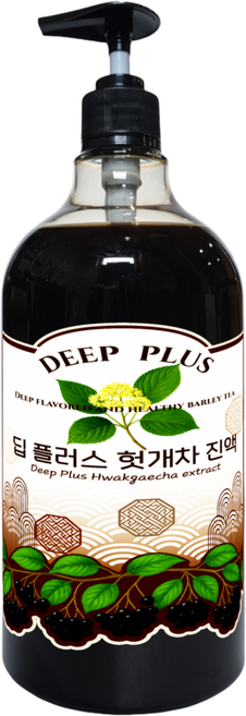 딥 플러스 헛개차 진액 PET 펌핑, 1kg, 1개