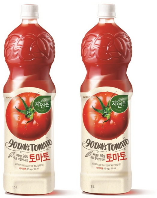 자연은 토마토 주스, 1.5L, 4개