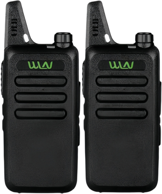 Xalara 고성능 무전기 USB 충전식 병원 캠핑 식당 디지털 생활무전기 소형 방수방진, 1세트, C1-블랙