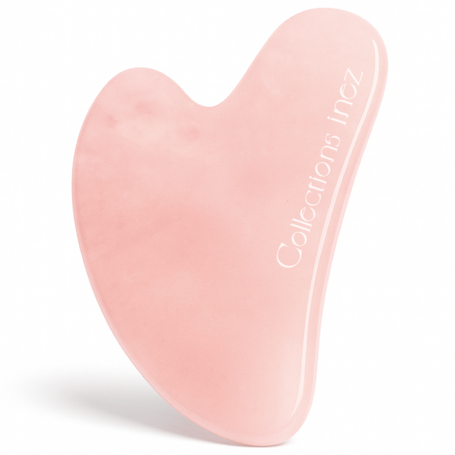 이네즈 로즈쿼츠 괄사 하트 얼굴 승모근 두피 림프 마사지 (알콜스왑 증정), 1개