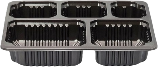 에스제이케미칼 실링포장용기 23194-5A 블랙 5칸