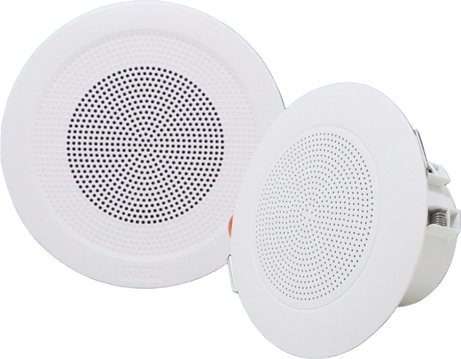 천장 실링 스피커 원형 매입 매립 아파트 원룸 공공기관 호텔 콘도 객실 회사 병원 학교 관공서 식당, 01.아큐릭스 4인치 천정형 스피커 원형 1W