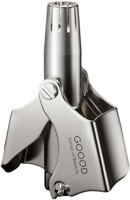 레드에셋 남성 코털 제거기 콧털 가위, 실버, 1개