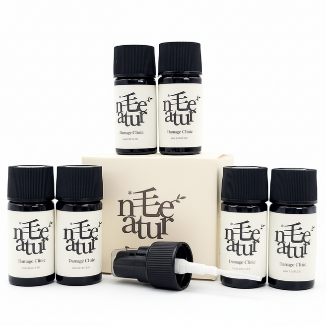 모네이처 데미지 클리닉 수분 단백질 헤어 앰플, 6개, 10ml