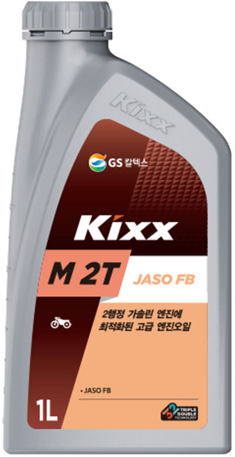 오리공구 GS칼텍스 가솔린 엔진오일 2사이클 2행정 1리터, 2개, 1L
