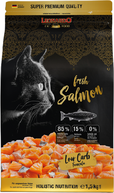 레오나르도 순수생육 홀리스틱 고양이사료, 1개, 1.5kg, 연어