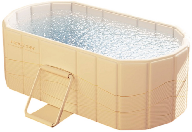 UB 무조립 대형 접이식 성인용 간이 욕조 반신욕 홈스파, 1개, 우드 기본