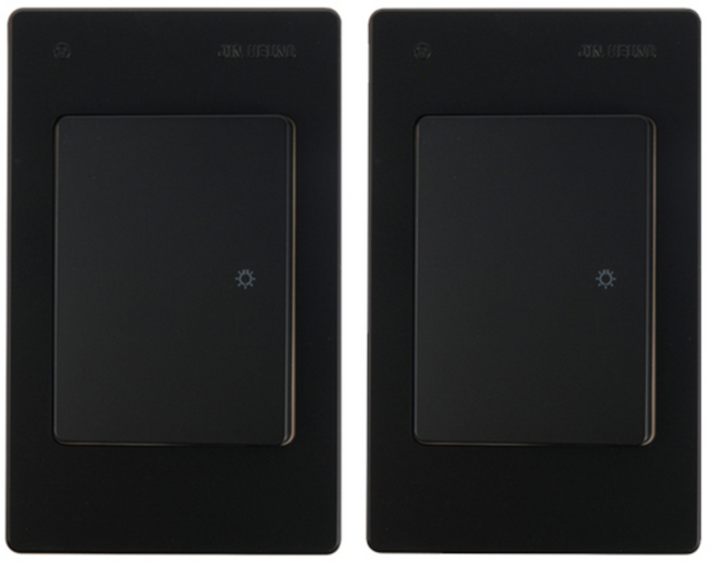 진흥전기 V시리즈 블랙 단로 1구스위치, 2개