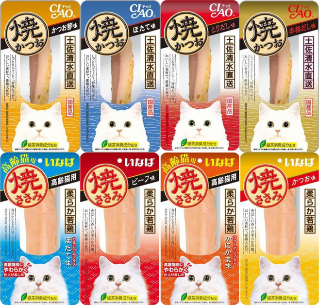 이나바 챠오 야끼닭가슴살 4종 야끼가다랑어 4종 대용량 12p, 1개