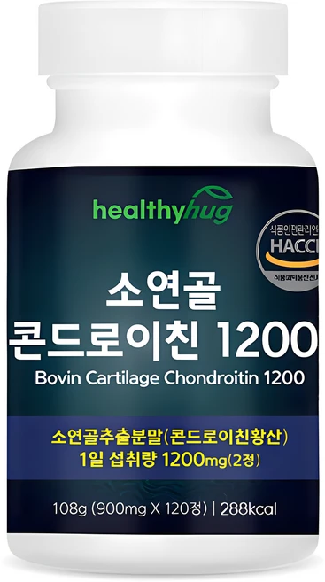 소연골 콘드로이친 1200 식약처 HACCP 인증 보스웰리아 우슬 추출분말 함유 대용량 120정 부모님 선물, 1개 - 쿠팡