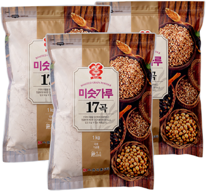 [이잡곡이다] 미숫가루 17곡 1kg x 3봉, 3개