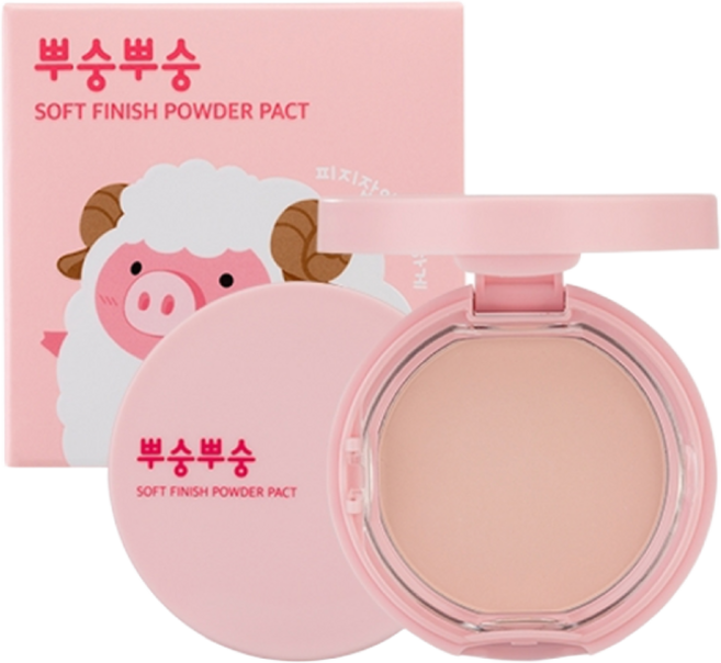 미팩토리 뿌숭뿌숭 파우더 팩트 9g, 핑크, 1개
