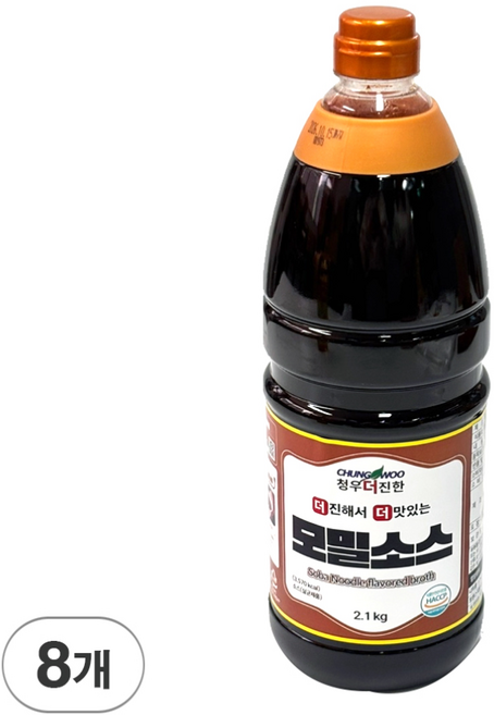 청우더진한 메밀소바육수 메밀국수소스 청우모밀소스 2.1kg, 8개