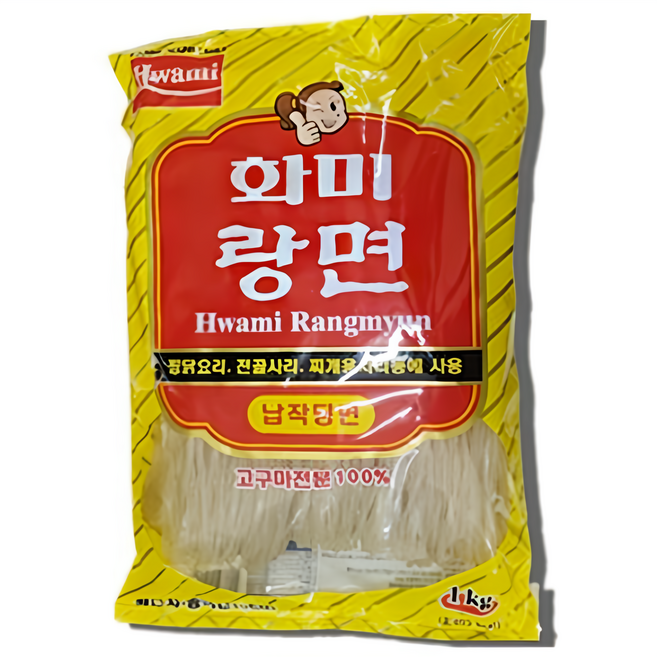 화미 납작한 당면, 1kg, 2개