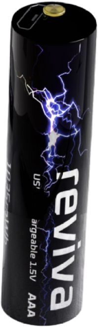 바스맨 reviva - USB 충전식 리튬이온 건전지(2775mWh) AA 4개입