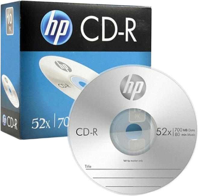 경원상사 HP CD-R 슬림10장(개별케이스), 1개