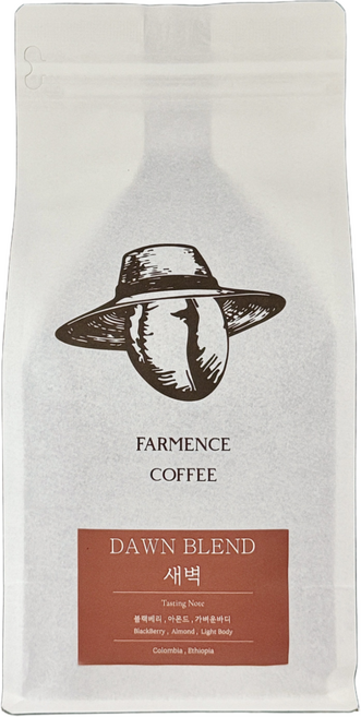 [파먼스커피] 스페셜티 원두 꽃향 산미 부드러운 새벽 블렌드 홀빈, 500g, 1개, 홀빈(분쇄안함)