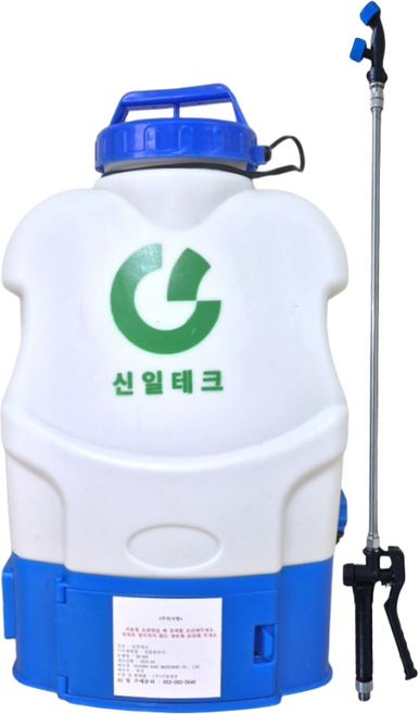 신일테크 20리터 전동분무기 충전식 배부식 농약살포기 농약분무기 SR-20Y, 1개