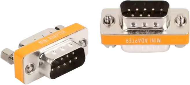 DB9 RS232 9핀 시리얼 널모뎀 젠더 어댑터 Male/Female 변환 지원, 1개, Male to Male