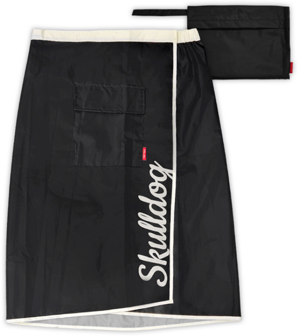 B급상품 스컬독 골프 비치마 방수 치마 초경량 비옷 우비 레인 스커트 파우치 세트