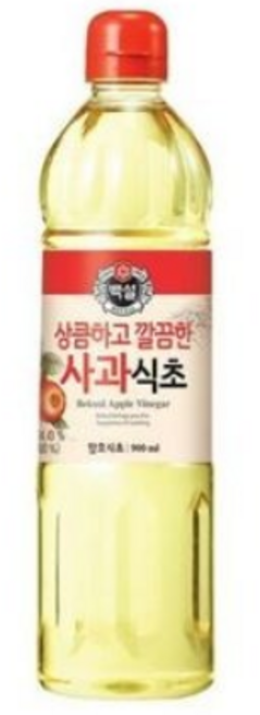 백설 상큼하고 깔끔한 사과식초, 900ml, 10개