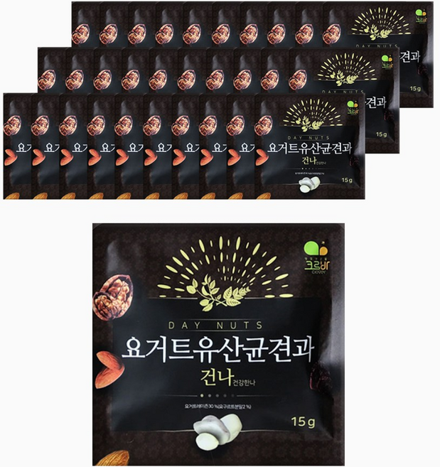 위드쿡 요거트 유산균 견과 15g x 30개입, 30개