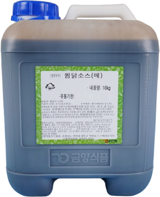 금양식품 안동 찜닭소스 매운맛 10KG 찜닭양념 간장, 1개