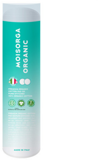 모이스올가 프리미엄 유기농 화장솜 퓨어스티치, 100매입, 1개