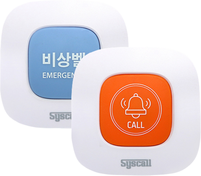 씨스콜 대용량 와이드벨 ST-E1(오렌지/스카이) 호출벨 비상벨 생활방수, 스카이블루, 1개