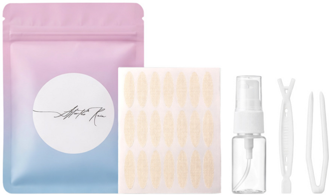 워터핏 수용성 쌍꺼풀테이프 우후 리뉴얼 2.0 업그레이드 192매 대용량, 192개, Mixed Fit