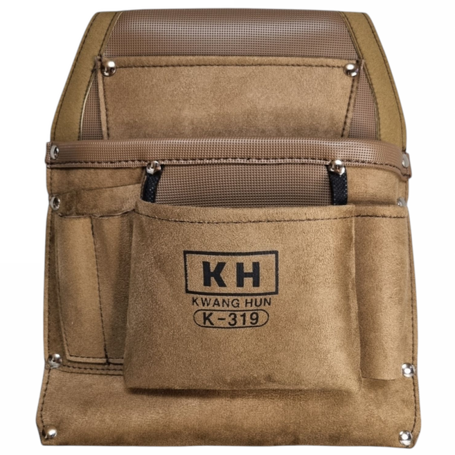 공구빵빵 중형 끝판왕 못주머니 인테리어 필름 도배 공구파우치 스웨이드 GG-009, 1개