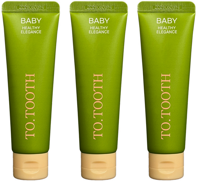 메디덴코 투투스 베이비 아기 치약, 60g, 3개