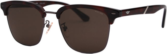 폴리스 SPL B13B 0752 스퀘어 오버사이즈 콤비 뿔테 명품선글라스