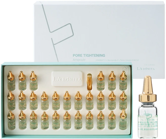 라보니따 포어 타이트닝 앰플 세트/ 모공 타이트닝 임상 완료/ 모공수축/ 모공케어/ 수분 앰플, 1개, 56ml - 쿠팡