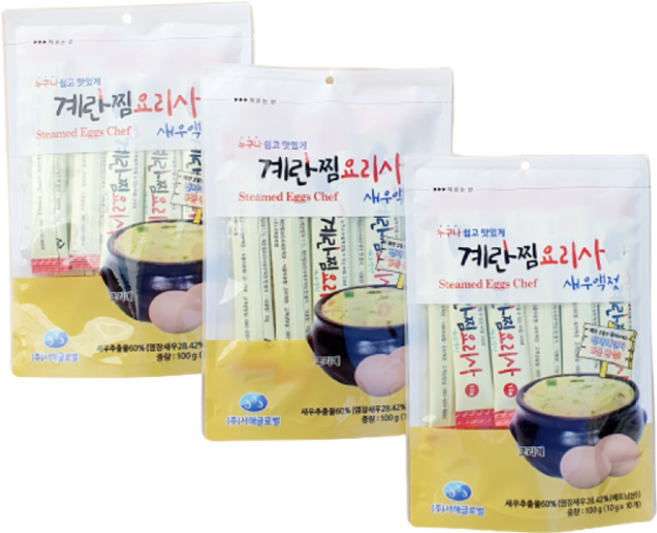 계란찜요리사 새우액젓 10p, 100g, 3개
